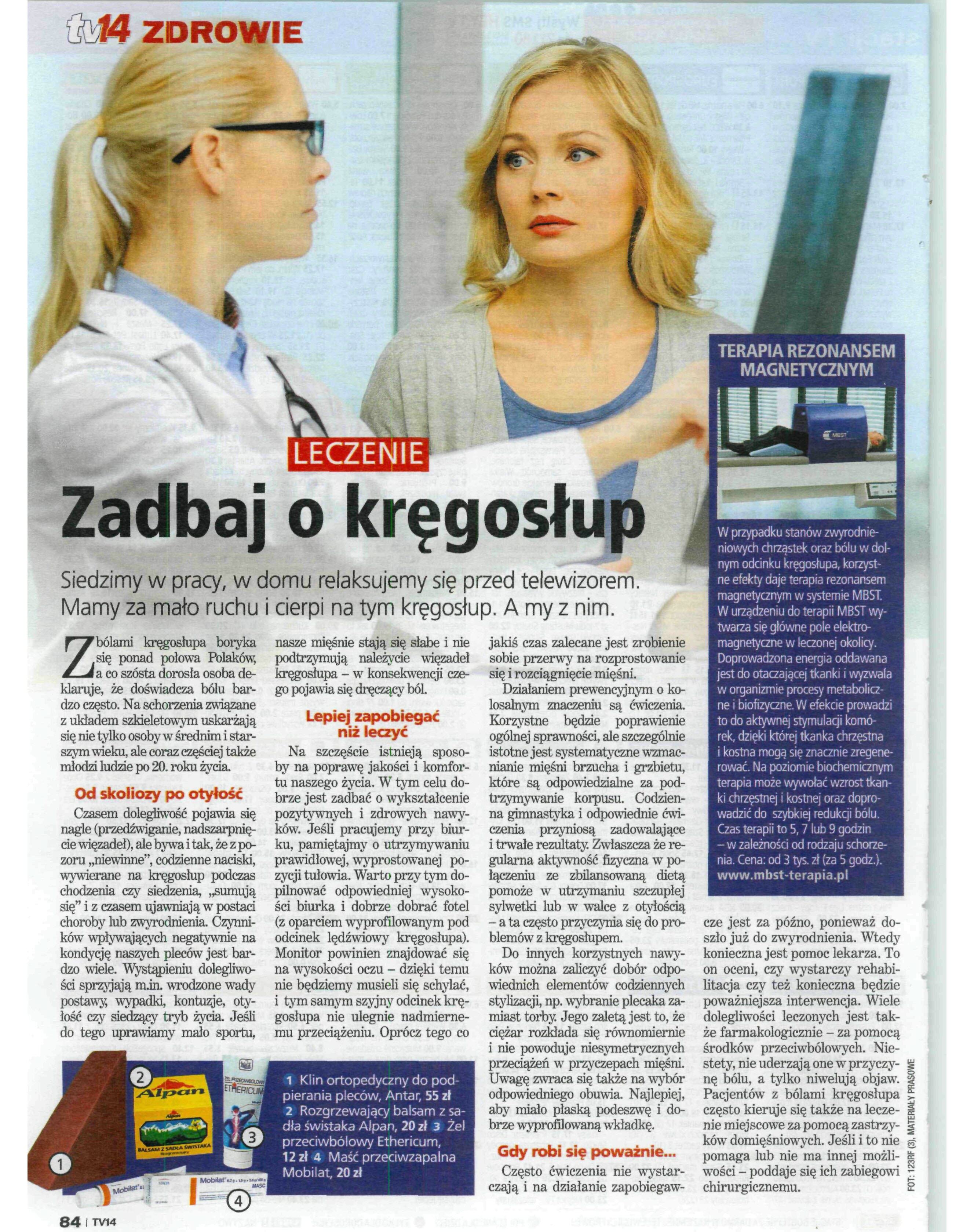 TV14 — Zadbaj o kręgosłup